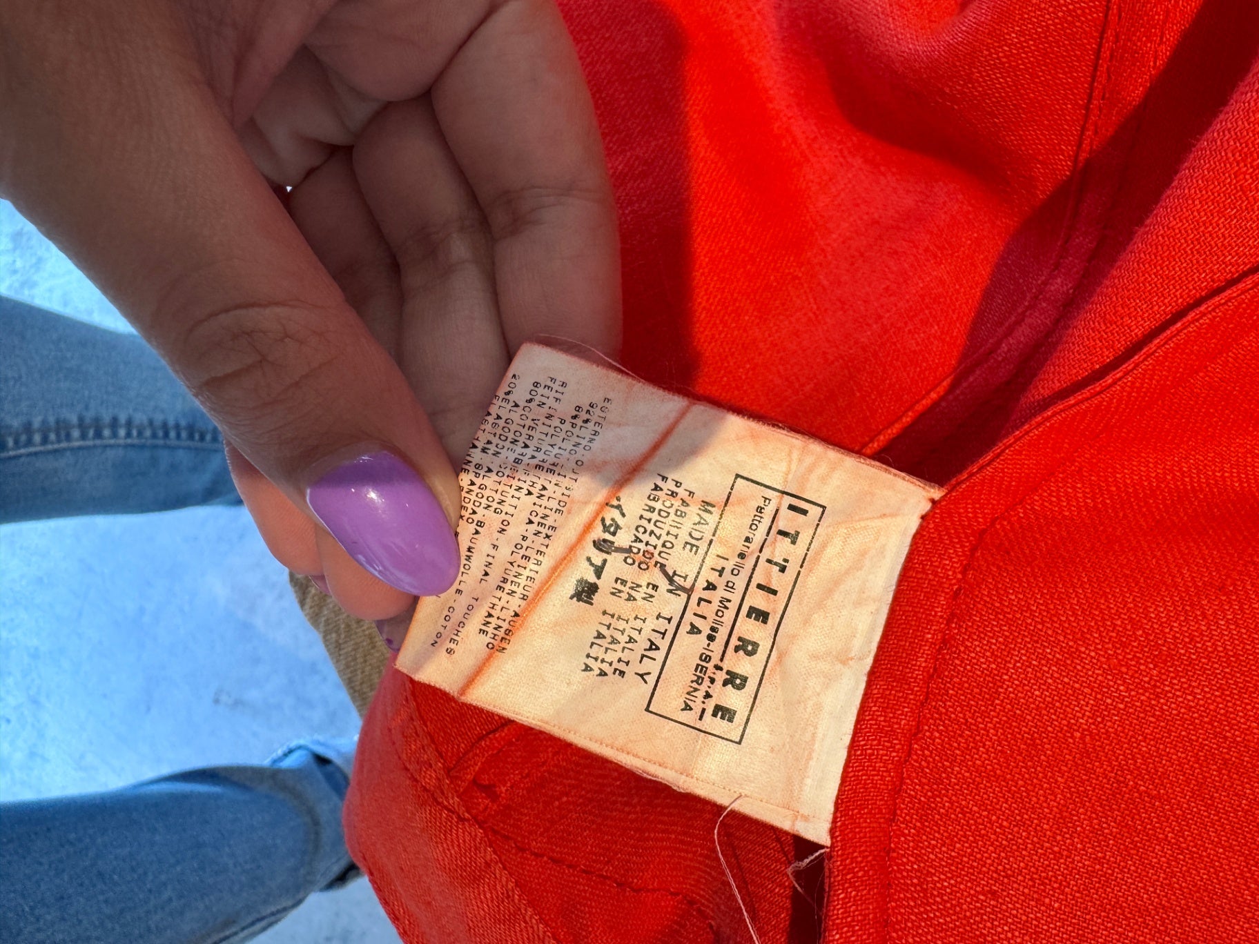 Versace Jeans Orange linen zip up XL RRP 6-7K