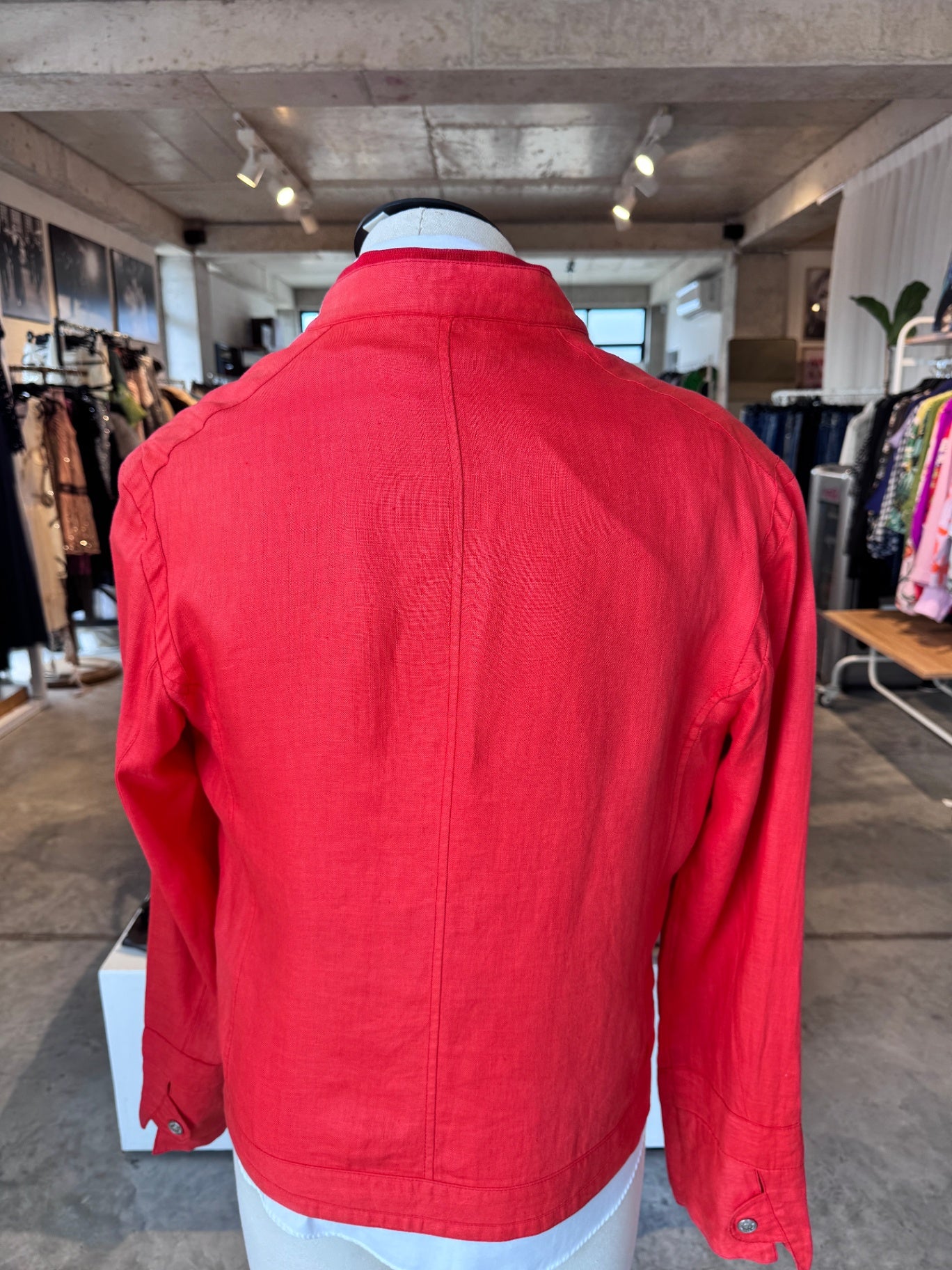 Versace Jeans Orange linen zip up XL RRP 6-7K