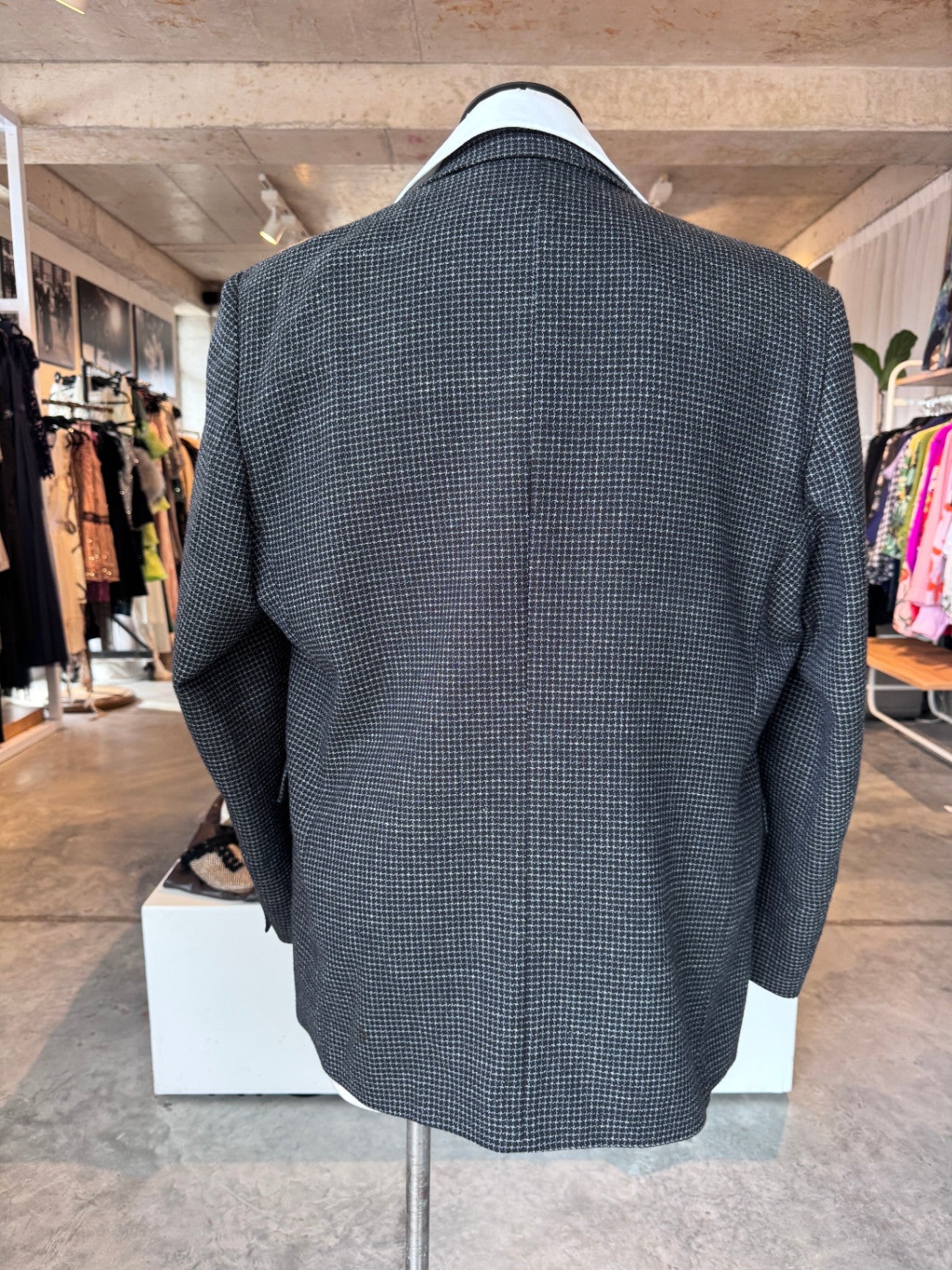 Carducci Black/white check Men's Blazer 44