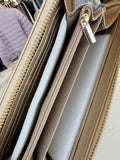 Julz Constance gold zip around wallet NEW