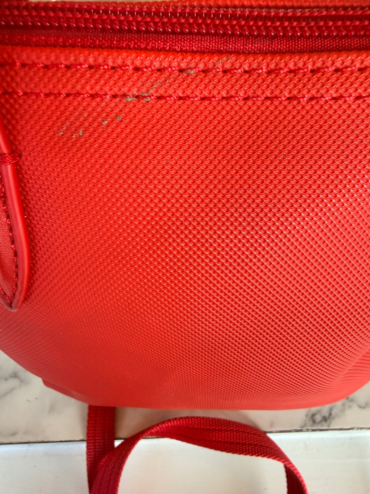 La Coste red mini crossbody bag RRP 2,200