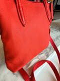 La Coste red mini crossbody bag RRP 2,200