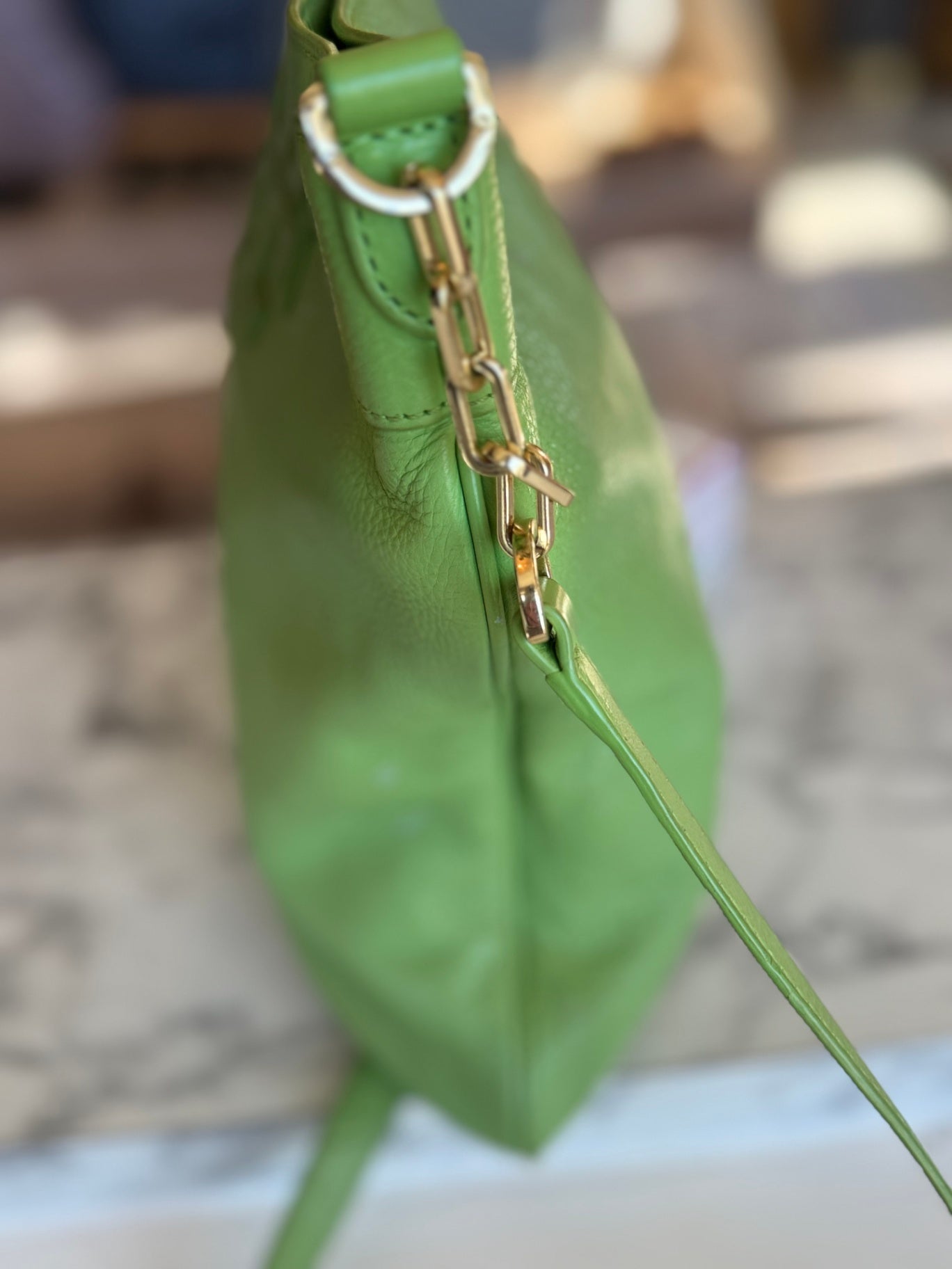Tory Burch green leather cross body bag RRP 4.8K