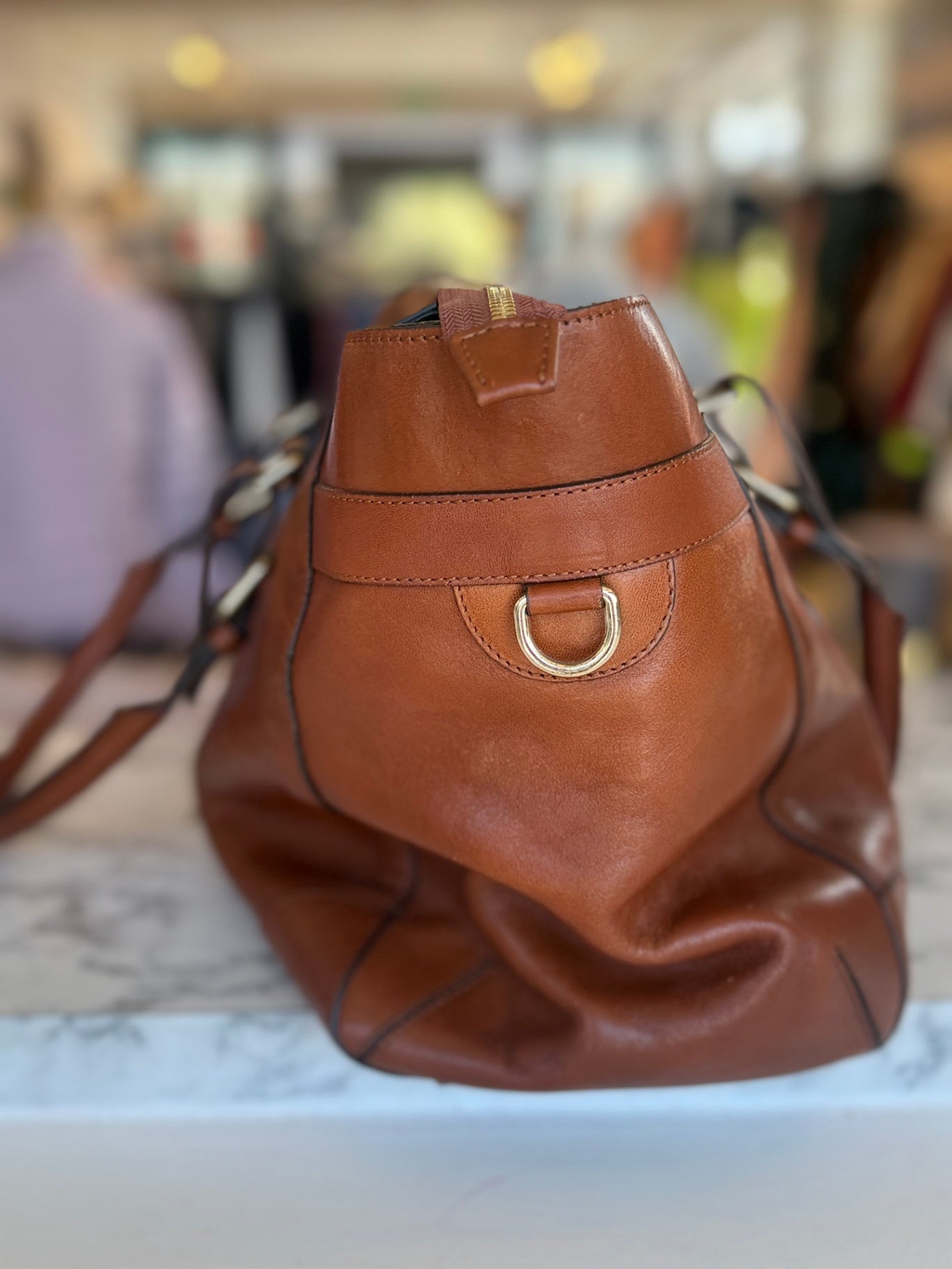 Massimo Dutti leather travel bag RRP 7.5k