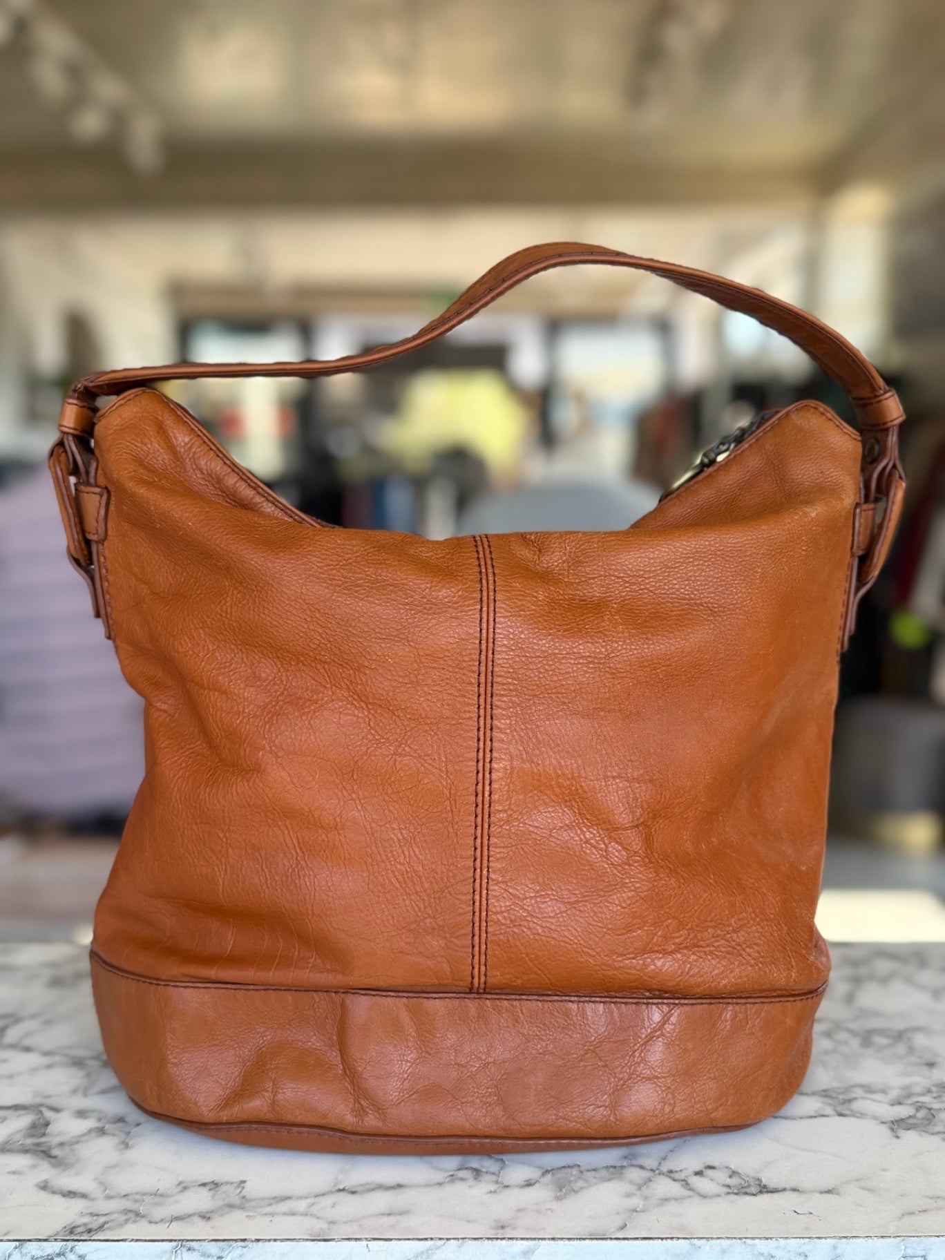 Cole Haan tan big satchel leather bag RRP 7K