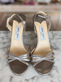 Jimmy Choo silver heels size 6 RRP 12K