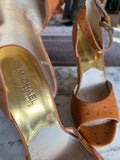 Michael Kors tan leather wedge size 9M RRP4.5K