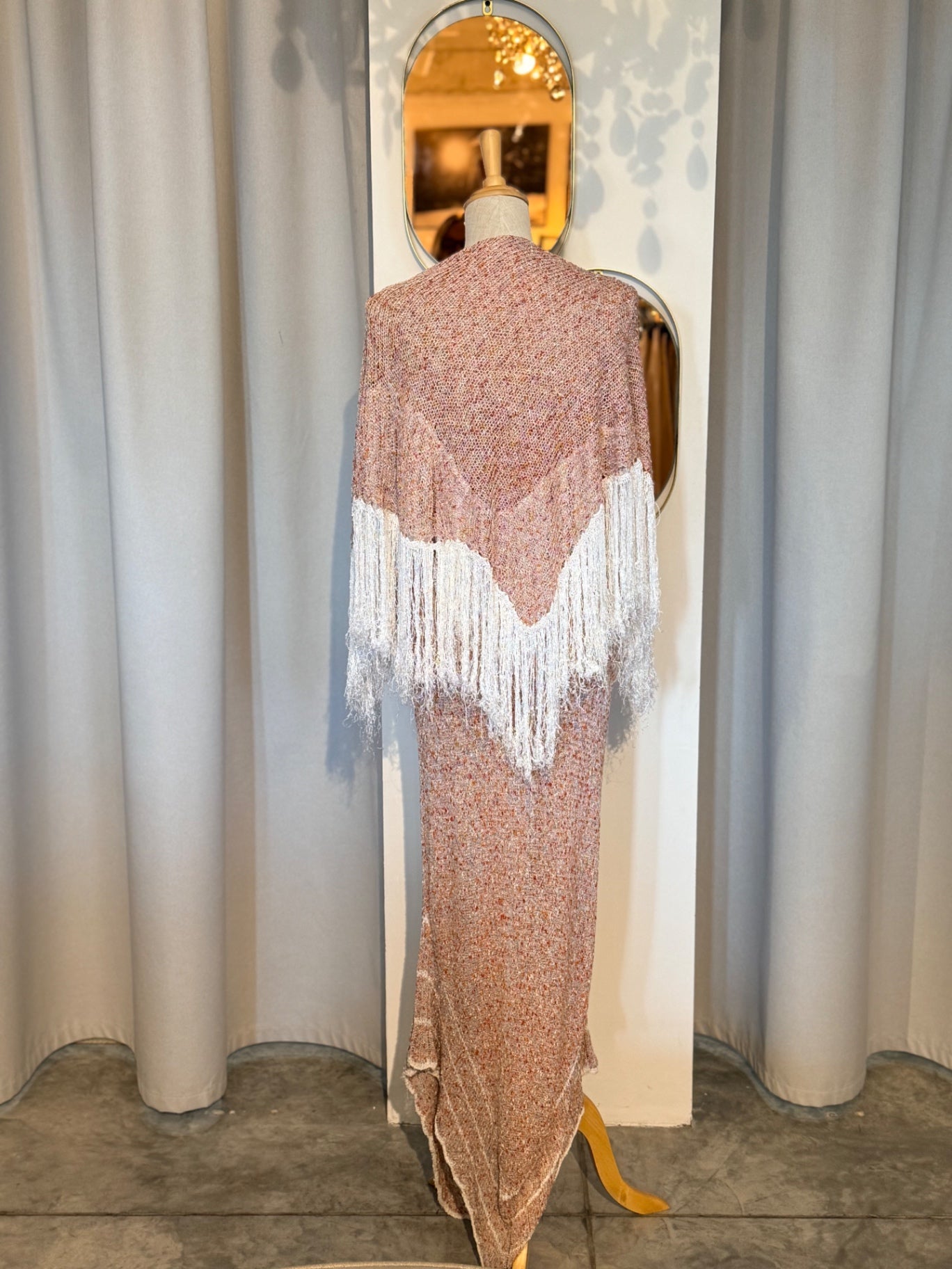 DesignIt Mary Farrin knitted dress and shawl S/M RRP 5.5K