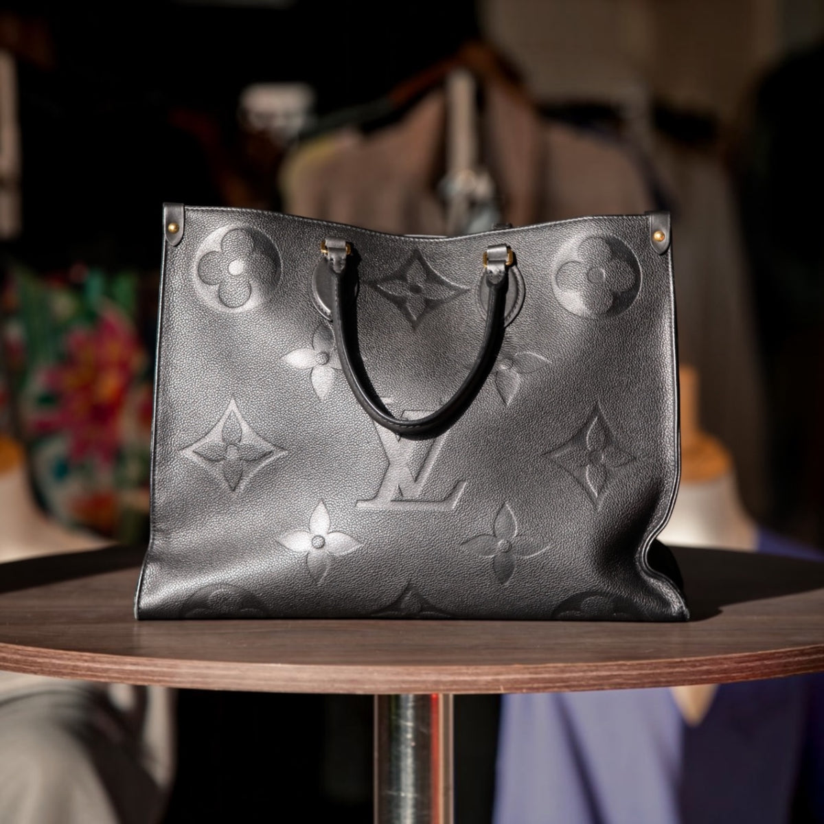 Louis Vuitton OnTheGo GM Monogram Empreinte Leather Tote – Black