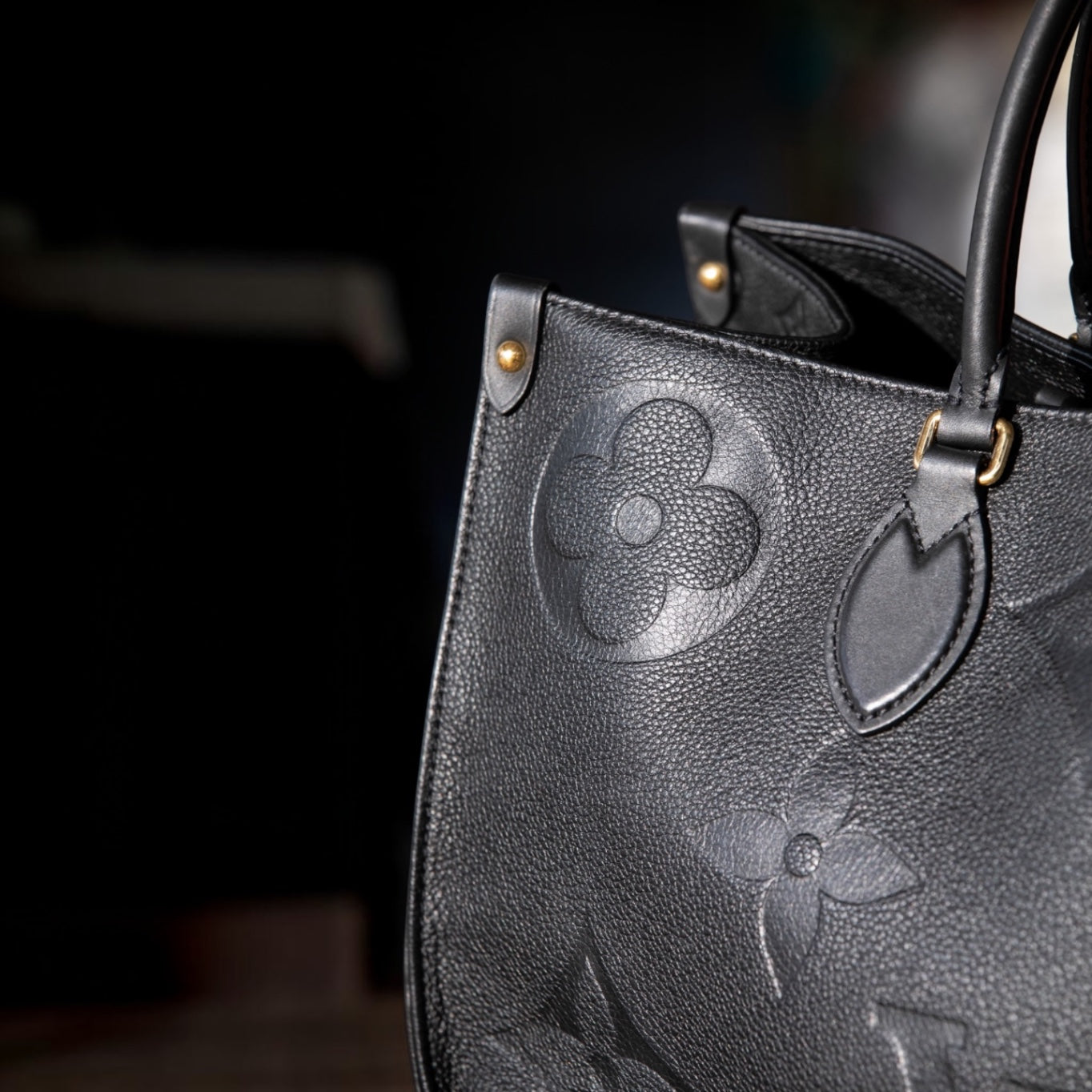 Louis Vuitton OnTheGo GM Monogram Empreinte Leather Tote – Black