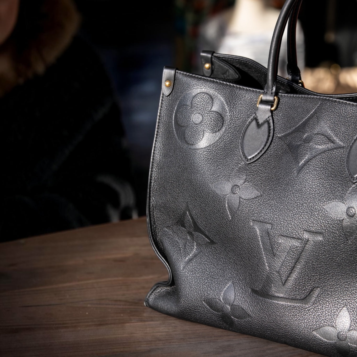 Louis Vuitton OnTheGo GM Monogram Empreinte Leather Tote – Black