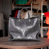 Louis Vuitton OnTheGo GM Monogram Empreinte Leather Tote – Black
