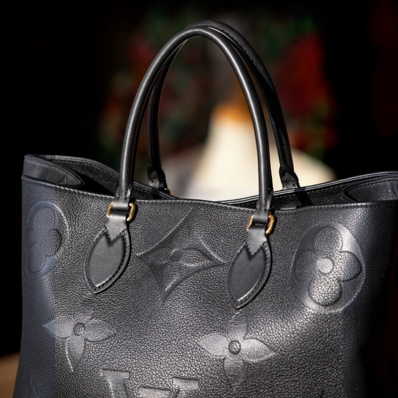 Louis Vuitton OnTheGo GM Monogram Empreinte Leather Tote – Black