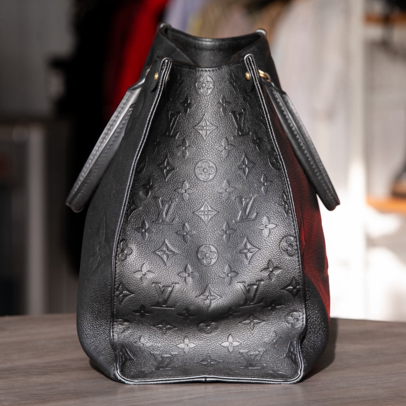 Louis Vuitton OnTheGo GM Monogram Empreinte Leather Tote – Black