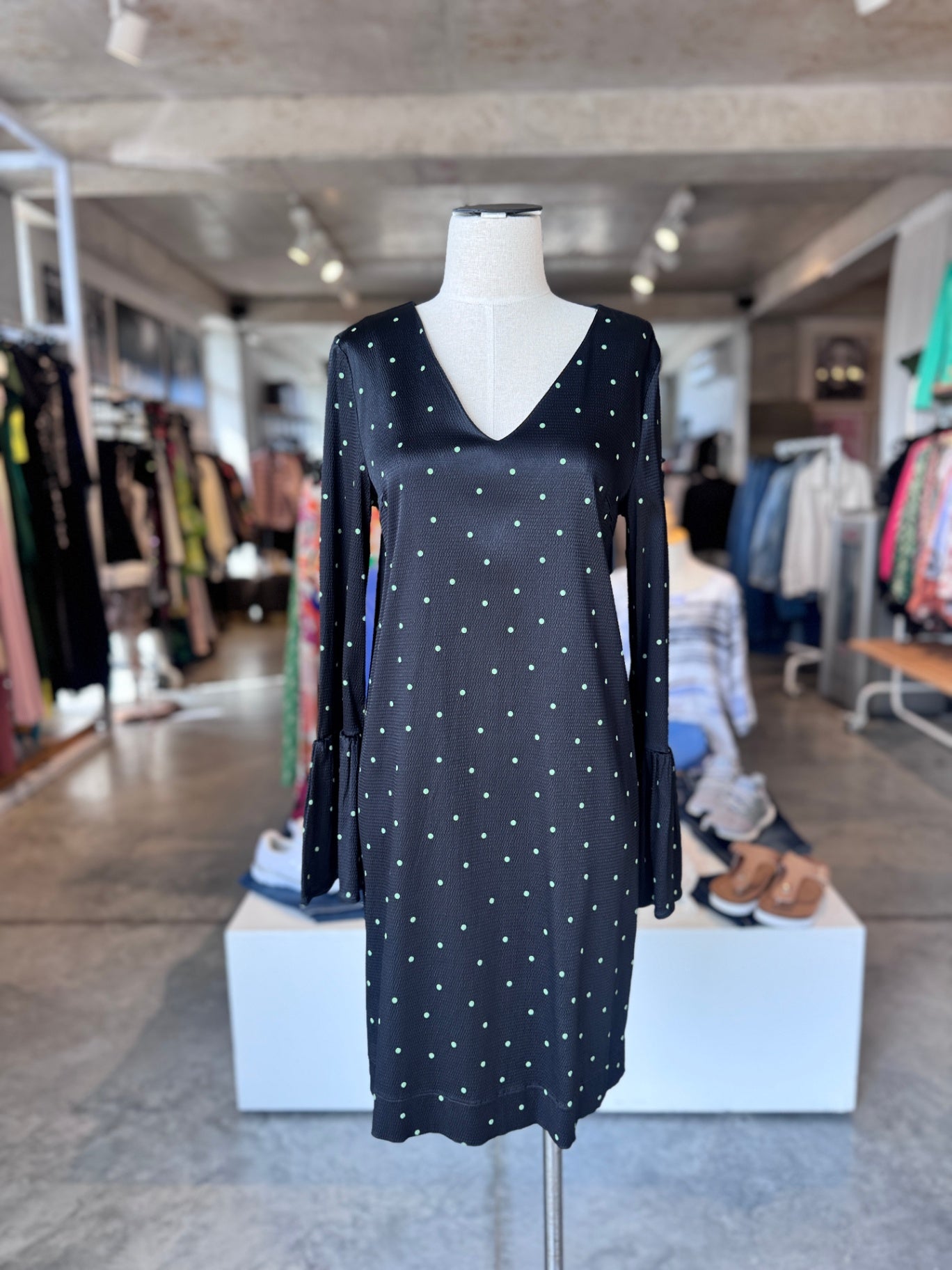 Stine Goya black Rosie Dress stretch M RRP 4,500 NEW