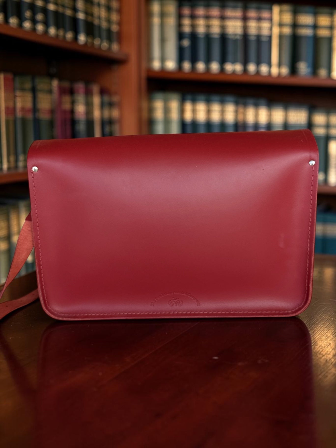 Cambridge Satchel red leather laptop bag RRP $235