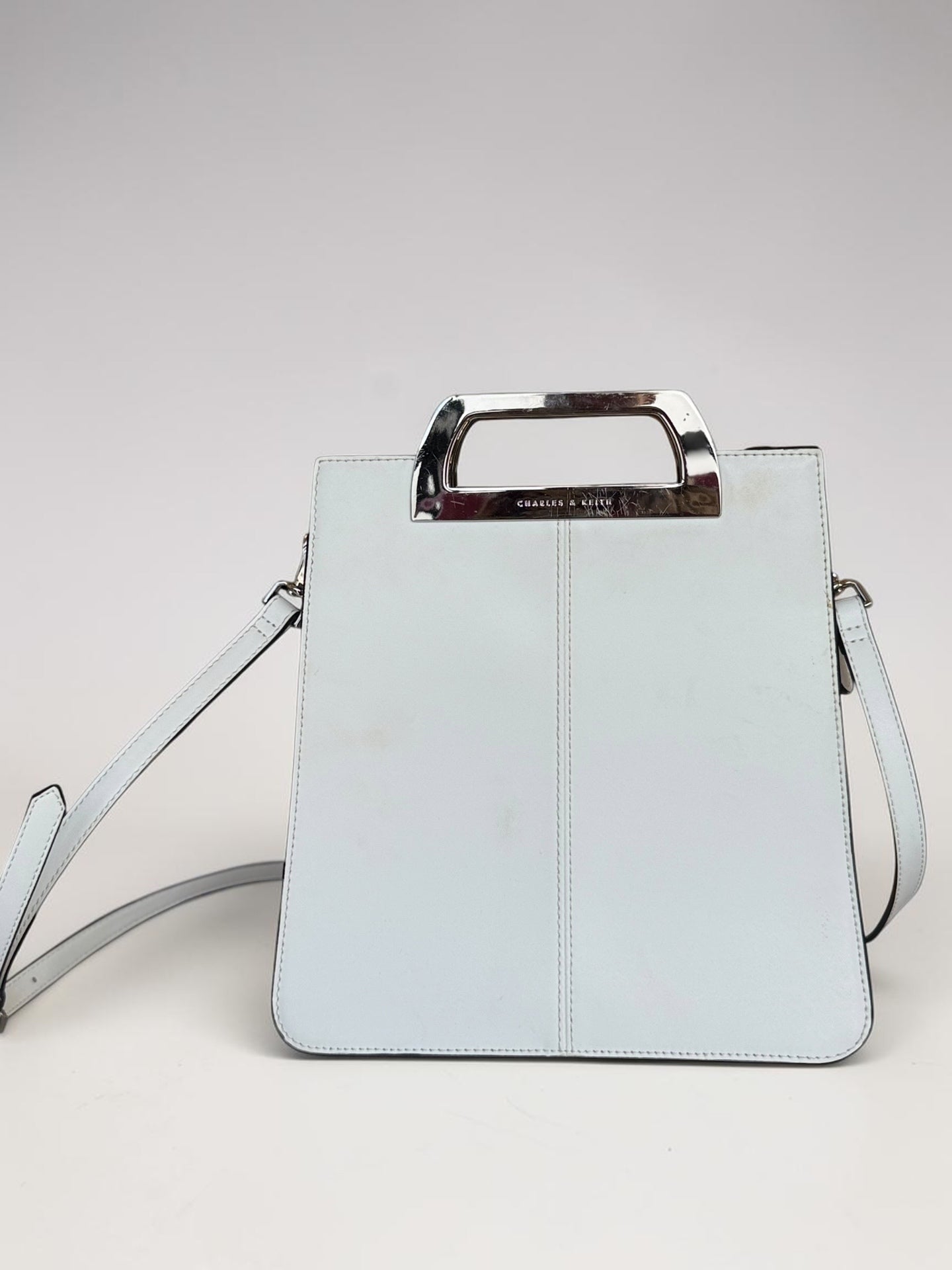Charles & Keith white structured cross body bag RRP £99