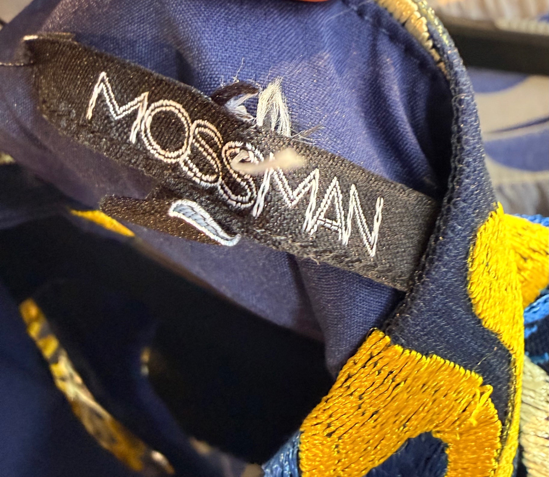 Mossman Navy/yellow hummingbird dress XS RRP R2,699