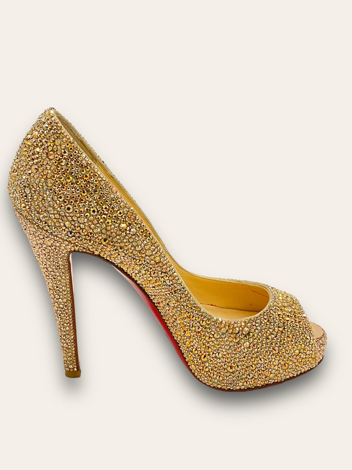 Louboutin open clearance toe heels