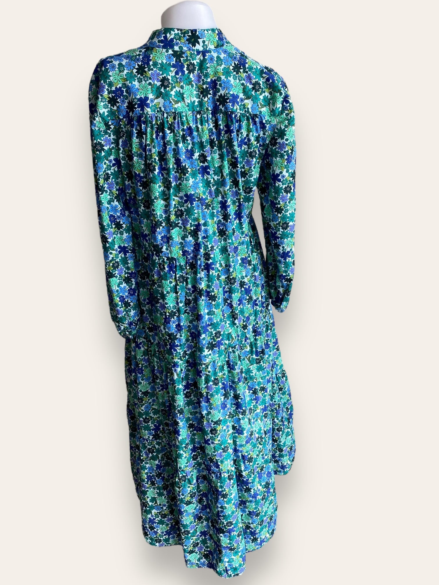 ZARA multi colour floral maxi dress S