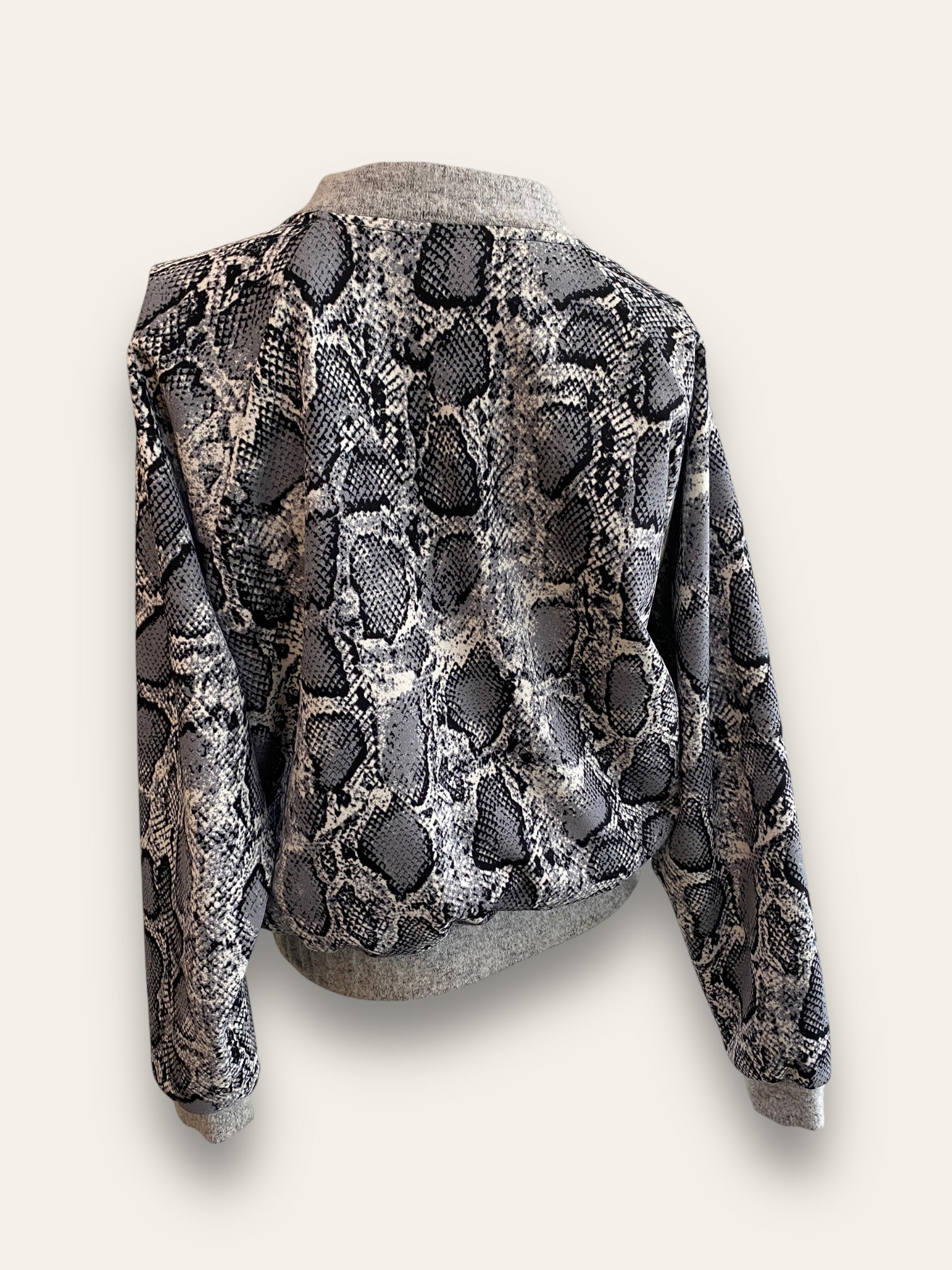 Grey clearance snakeskin jacket