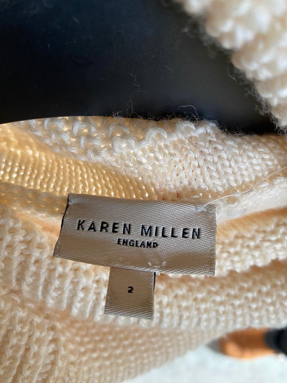 Karen Millen beige knit Small