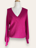 NEXT pink v-neck knit M