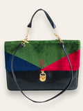 BY ROBERTA DI CAMERINO multi colour velvet handbag