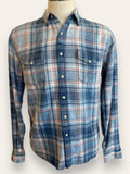 LUCKY BRAND classic fit tweed shirt M