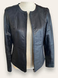 Poetry Navy leather jacket 8