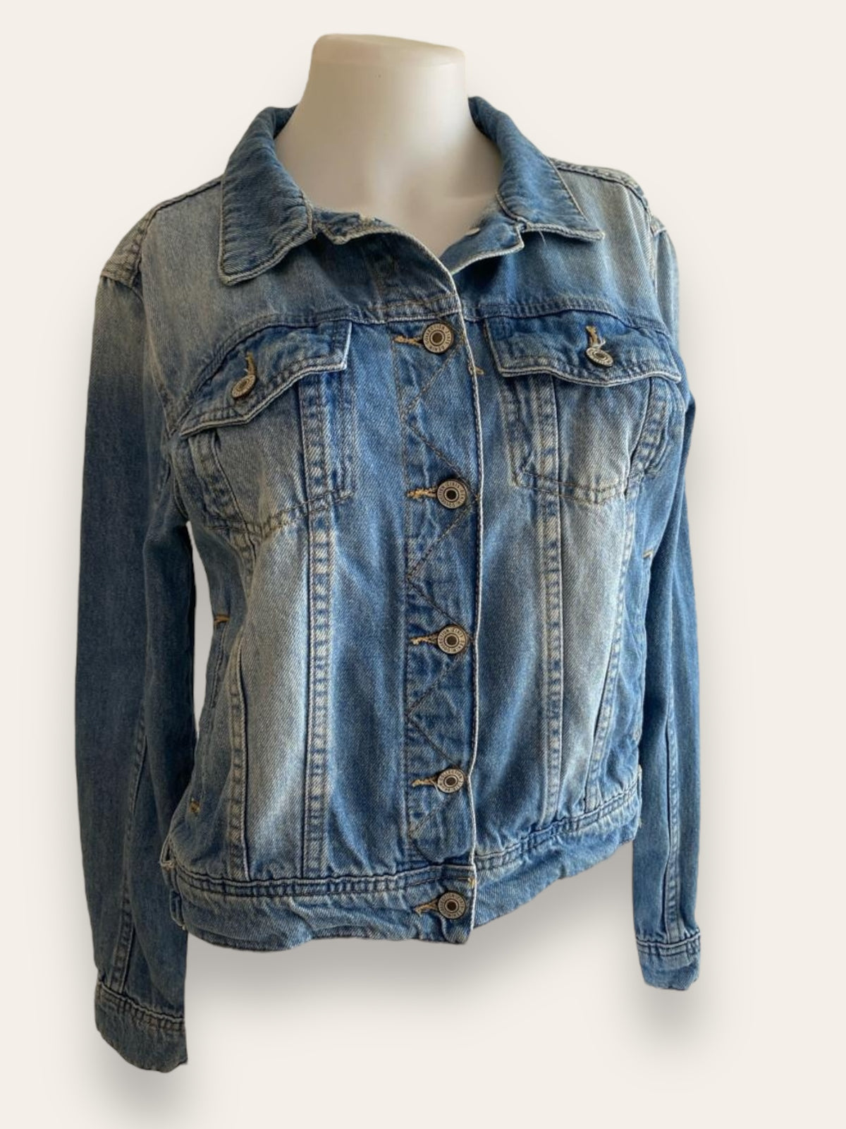 Zara blue denim jacket M