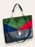 BY ROBERTA DI CAMERINO multi colour velvet handbag