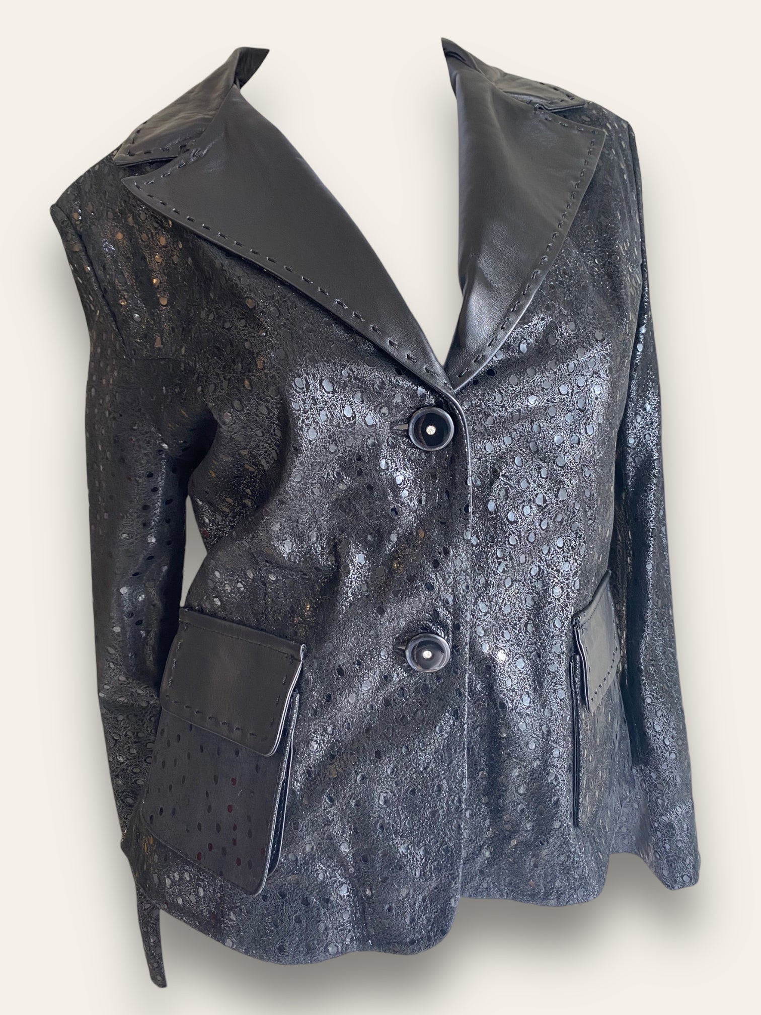 Bernardo faux leather outlet jacket