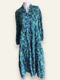 ZARA multi colour floral maxi dress S