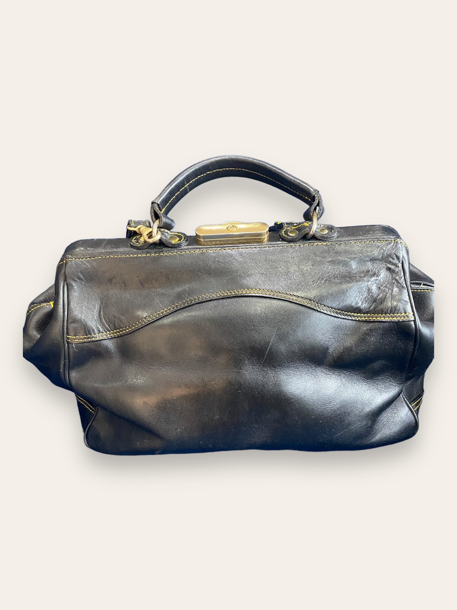 Crisher by Piero black leather doctor's bag