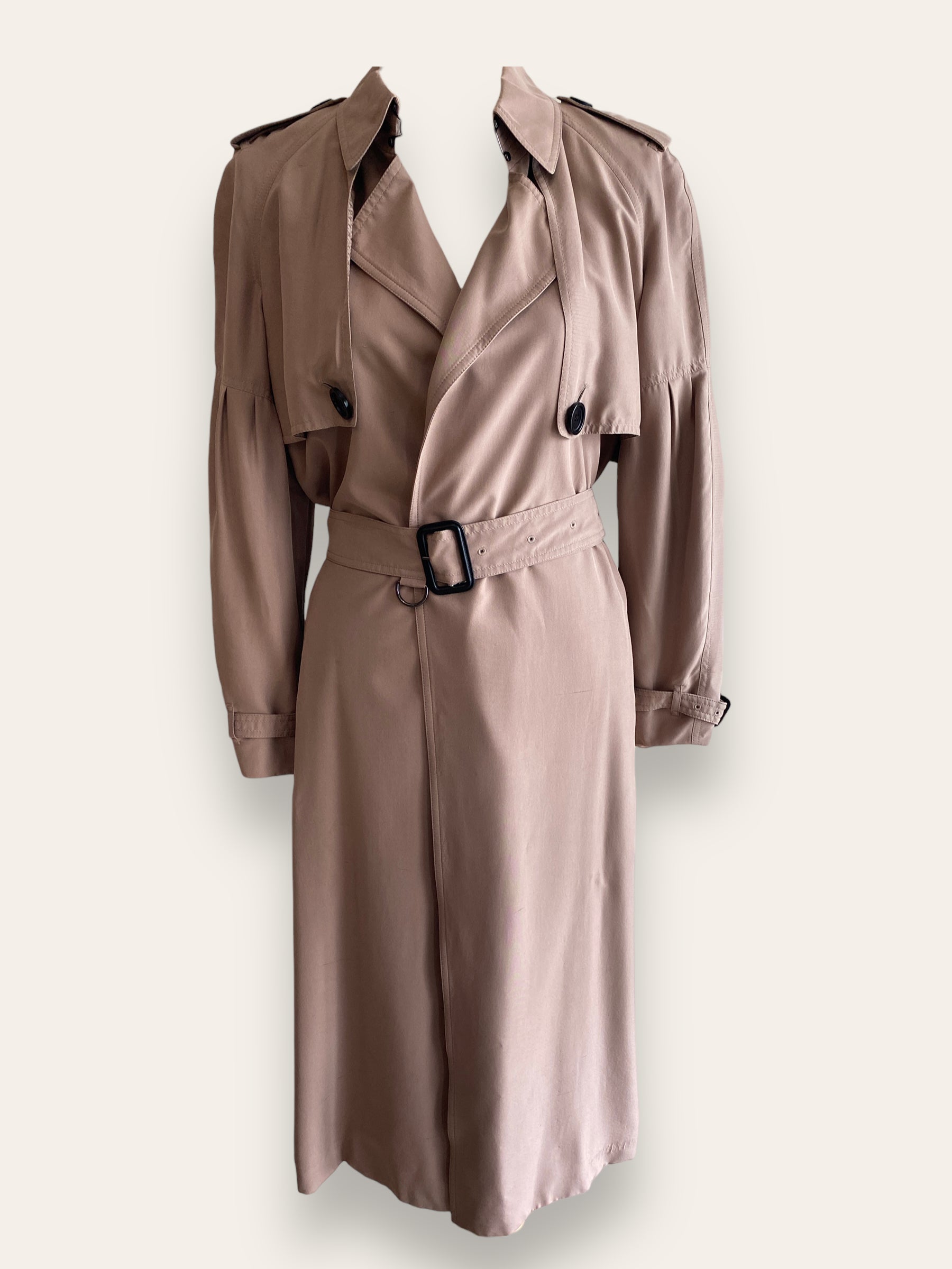 Burberry 100% silk Trench Coat UK12