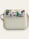 GUCCI ultra rare vintage cream floral detailed handbag